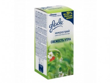 Микроспрей запасной блок GLADE свежесть утра, 10мл