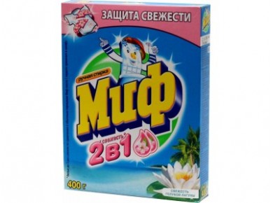 Стиральный порошок МИФ ручная стирка Свежесть голубой лагуны, 400г