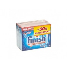 Таблетки для посудомоечной машины FINISH All In One, 28 таблеток