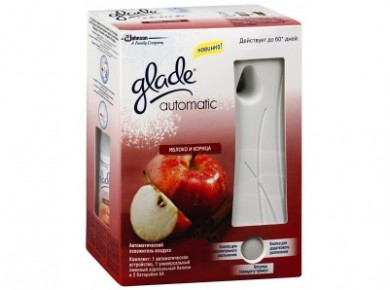 Автоматический освежитель воздуха GLADE Яблоко-Корица, 269мл