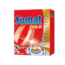 Таблетки для посудомоечных машин SOMAT Gold, 48шт