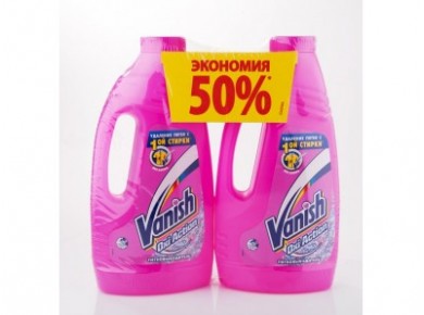 Пятновыводитель VANISH Oxi Action 1+1, 1л