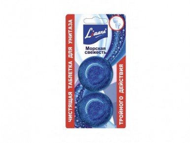 Таблетки чистящие для унитаза  LIAARA Море, 2х50г