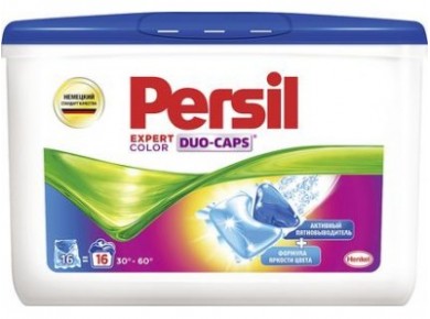Капсулы PERSIL Duo-Caps Color Exert для стирки, 16 шт