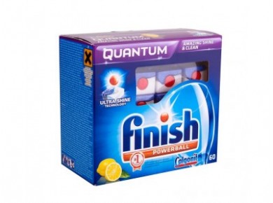 Таблетки для Посудомоечной Машины FINISH Quantum Лимон, 60 шт