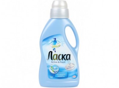 Средство для стирки ЛАСКА Active and Fresh, 1л