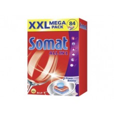 Таблетки SOMAT для посудомоечной машины All in 1, 84шт