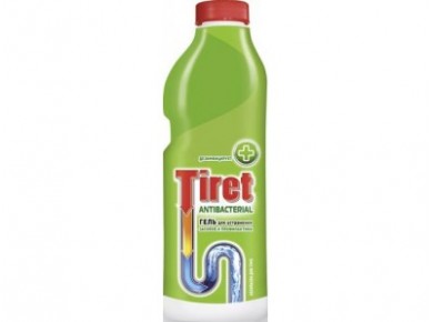Гель для чистки труб TIRET Антибактериальный, 1л