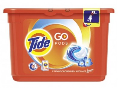 Капсулы для стирки TIDE Альпийская свежесть, 15шт