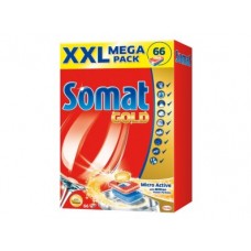 Таблетки SOMAT для посудомоечной машины Gold, 66шт