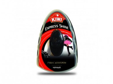 Губка для обуви KIWI черная, 1шт