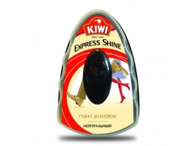 Губка для обуви KIWI бесцветная, 1шт