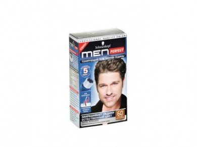 Тонирующий гель для мужчин SCHWARZKOPF men perfect&quot 60. натуральный средне-каштановый, 80мл