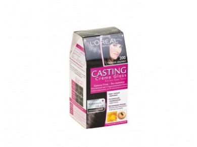 Крем-краска для волос L`OREAL paris casting creme gloss 200 черное дерево