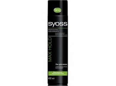 Лак для волос SYOSS max hold, максимальная фиксация, 400 мл