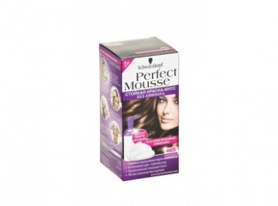 Краска для волос SCHWARZKOPF perfect moussе тон 465, шоколадный каштан