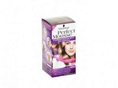 Краска для волос SCHWARZKOPF perfect moussе тон 700, темно-русый