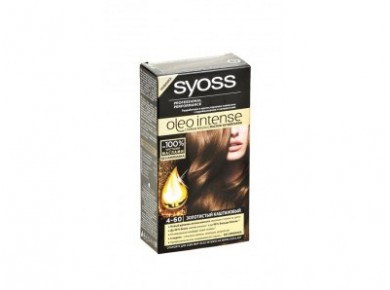 Краска для волос SYOSS oleo 4-60 золотистый каштановый, 50мл
