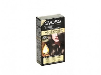 Краска для волос SYOSS oleo 2-10 чёрный каштановый, 50мл