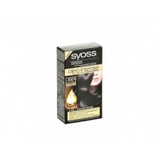 Краска для волос SYOSS oleo 1-10 глубокий чёрный, 50мл