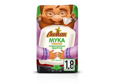 Мука пшеничная ЛИМАК х/п 1/с в пакетах 1.8 кг