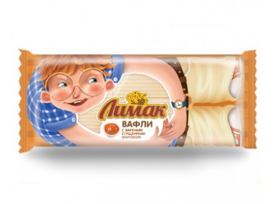 Вафли ЛИМАК с вареным сгущенным молоком (СТО) 220 гр 220 гр, 6 мес