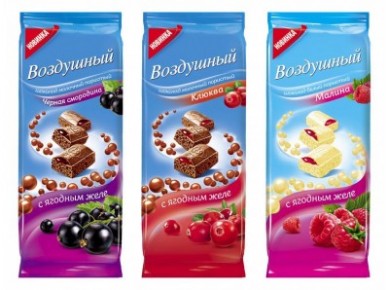 Шоколад ВОЗДУШНЫЙ молочный пористый клюква, 95г, 5 штук