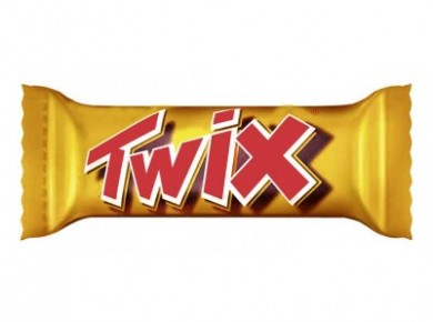 Шоколадный батончик TWIX, 55г, 1 штука