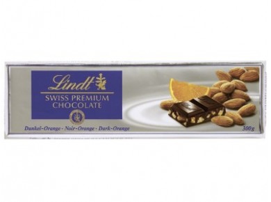 Шоколад LINDT горький голд апельсин, 300г, 1 штука