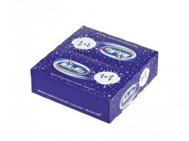 Шоколадный батончик MILKY WAY шоколадный 1+1, 52г, 18 штук