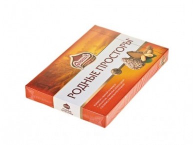 Шоколадные конфеты РОДНЫЕ ПРОСТОРЫ, 235г, 1 штука
