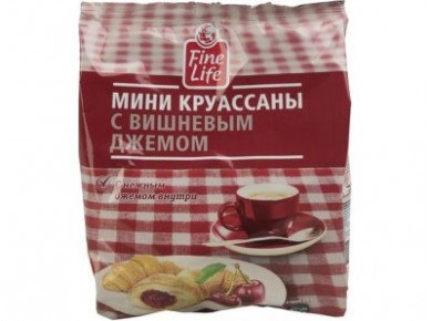 Круассаны FINE LIFE с вишней, 200г, 1 штука
