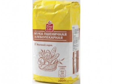 Мука FINE LIFE высший сорт, 2000г, 1 штука