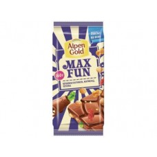 Шоколад ALPEN GOLD MAX FUN Взрывная карамель, 160г, 1 упаковка