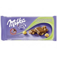 Шоколад молочный MILKA Лесной орех, 100г, 1 штука