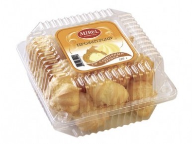 Профитроли MIREL со сливочным кремом, 180г, 1 штука