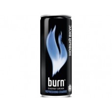Энергетик BURN Blue Refresh ж/б, 0,33л, 12 штук