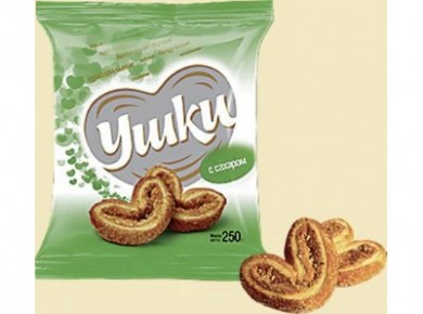 Ушки слоеные с сахаром, 250г, 2 штуки