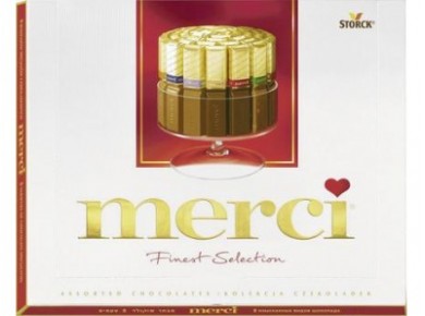 Шоколадные конфеты MERCI Ассорти, 250г, 10 штук