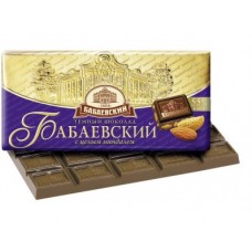 Шоколад БАБАЕВСКИЙ с миндалем, 100г, 1 упаковка