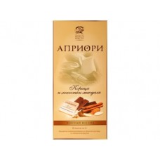Шоколад АПРИОРИ Корица и лепестки миндаля, 100г, 2 штуки