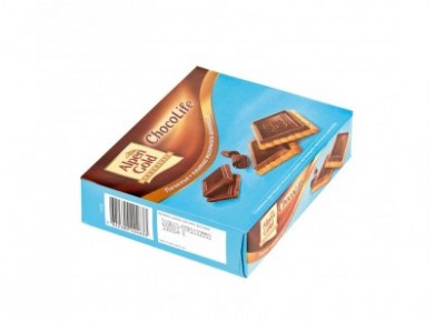 Печенье ALPEN GOLD ChocoLife с молочным шоколадом, 150г, 1 коробка