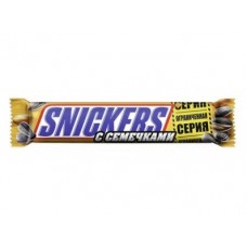Шоколадный батончик SNICKERS с семечками, 87г, 1 штука