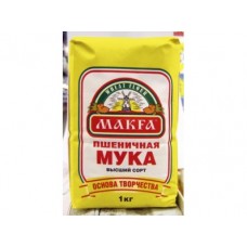 Мука MAKFA высший сорт, 1кг, 4 штуки