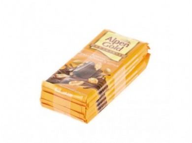 Шоколад ALPEN GOLD Арахис и Кукурузные хлопья, 90г, 5 штук