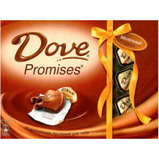 Шоколадные конфеты DOVE PROMISES Молочные, 120г, 1 штука