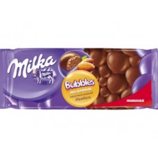 Шоколад MILKA молочный пористый с миндалем, 83г, 5 штук