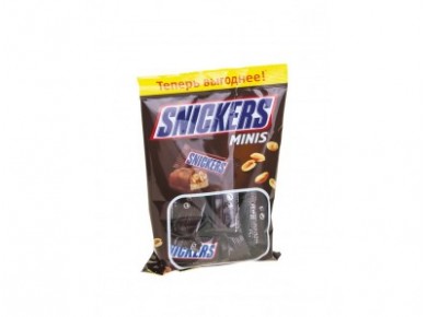 Шоколадные батончики SNICKERS Minis, 180г, 1 штука