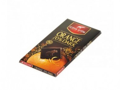 Шоколад COTE D'OR Апельсин 70%, 100г, 1 штука