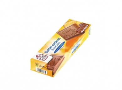Печенье FINE FOOD 63% в молочном шоколаде, 125г, 1 штука